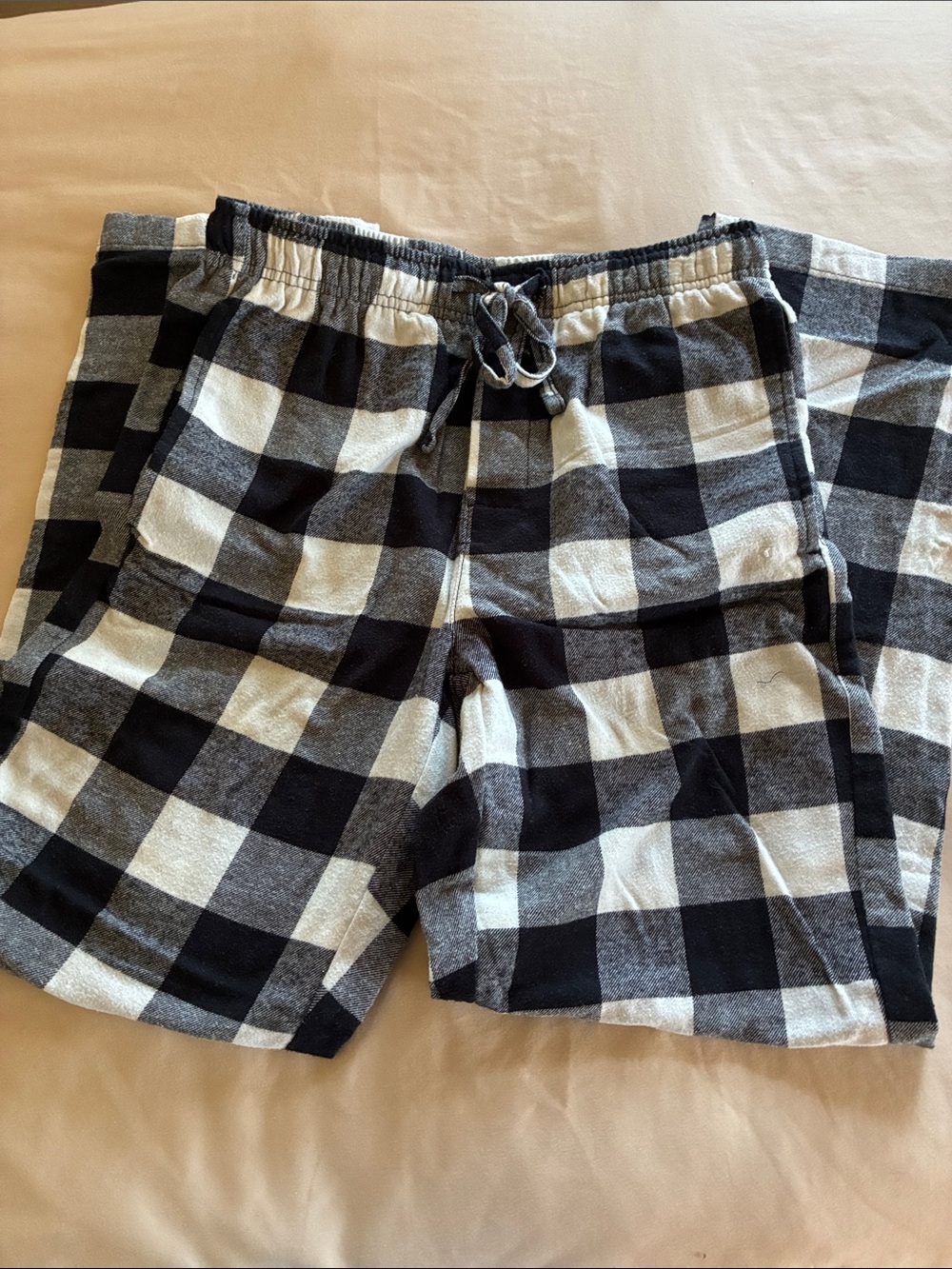 Sonoma Black and White Buffalo Plaid pants